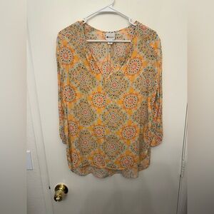 STYLUS Women's Multicolor Patterned Blouse